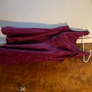 Bridesmaid dress. Wine color size 22